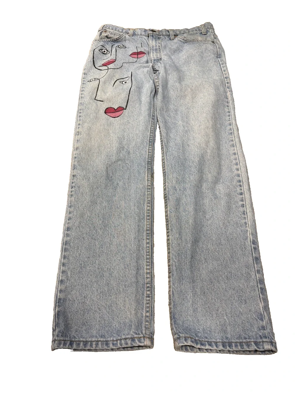 Vintage Levi’s 505 Custom Face Art Jeans W32